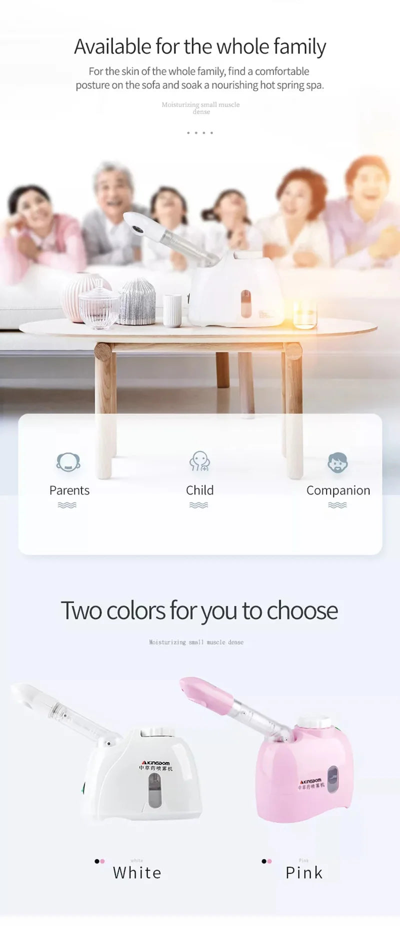 Facial Steamer Warm Mist Humidifier