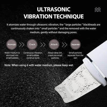 Ultrasonic Skin Scrubber Peeling Blackhead Remover