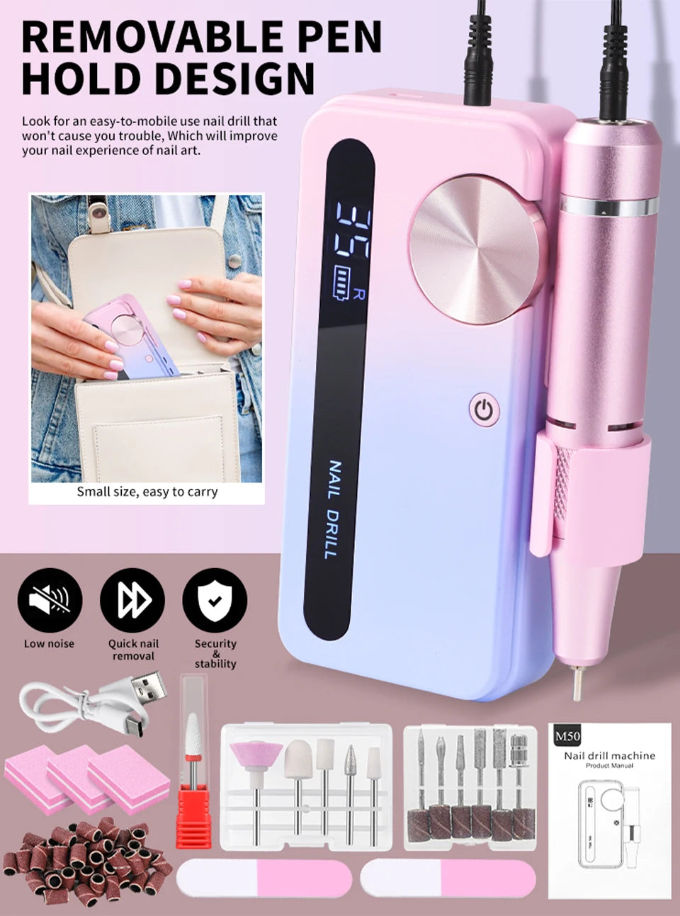 Electric Nail Drill Machine