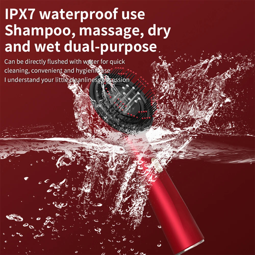 Electric Vibration Massage Comb Red Light Therapy