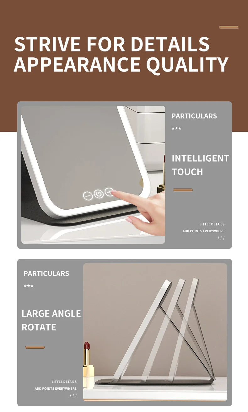 LED Dimmable Makeup Mirror