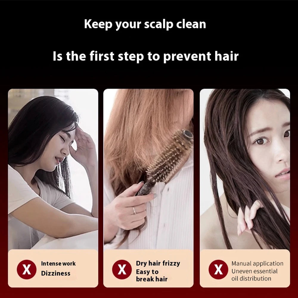 Electric Vibration Massage Comb Red Light Therapy