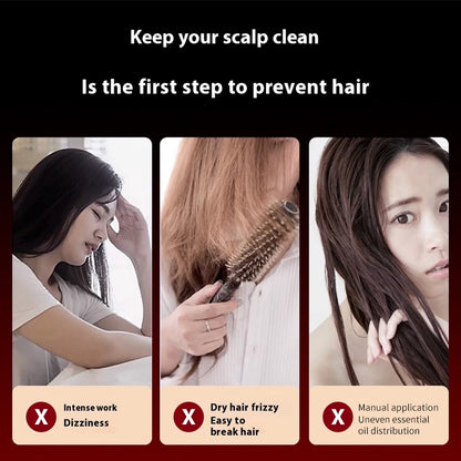 Electric Vibration Massage Comb Red Light Therapy