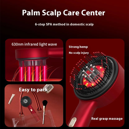 Electric Vibration Massage Comb Red Light Therapy