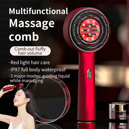 Electric Vibration Massage Comb Red Light Therapy
