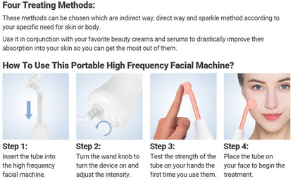 Portable High Frequency Facial Therapy Wand